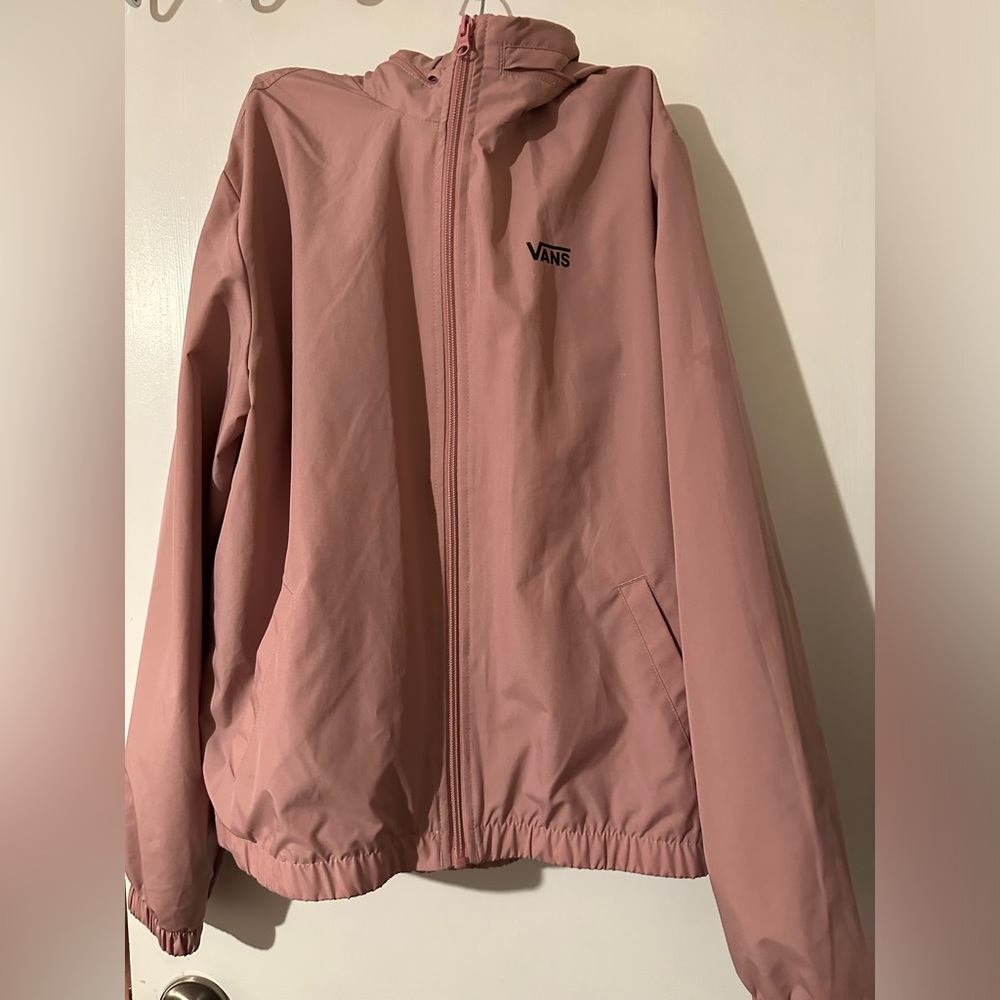 Pink rain jacket